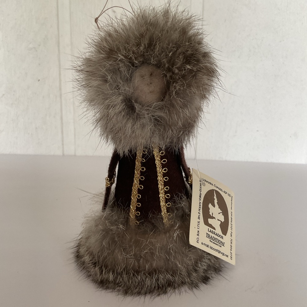 Labrador fur doll ornament NWT